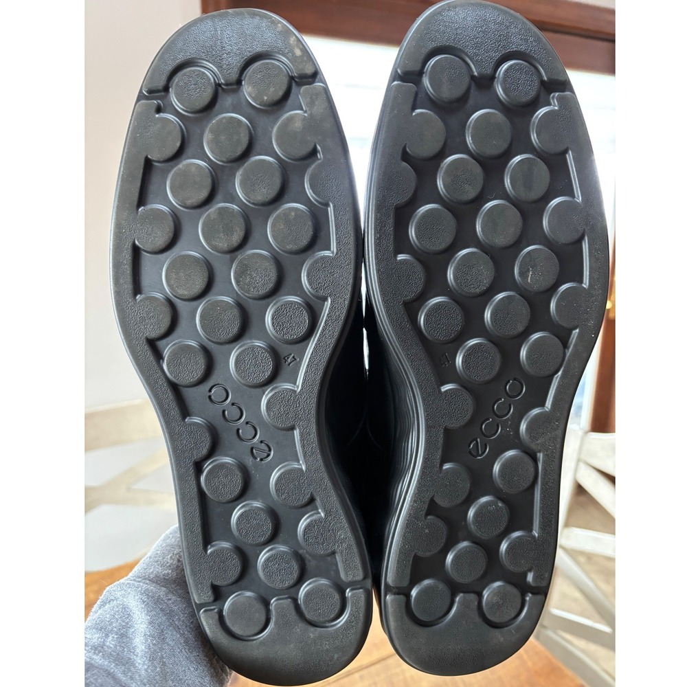Ecco S Lite Hybrid Derby Shoes Mens Black Leather Comfort Dual Fit Insole 13 - Picture 9 of 13